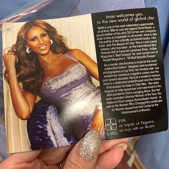 IMAN 100% leather&fabric jacket platinum collection - Picture 2 of 15